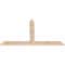 Ekena Millwork Portland Smooth Timber Gable Bracket, Douglas Fir, 72"W x 42"H x 1 1/2"D x 5 1/2"F, 14/12 Pitch GBW072X42X0206POR00SDF - alternate 2